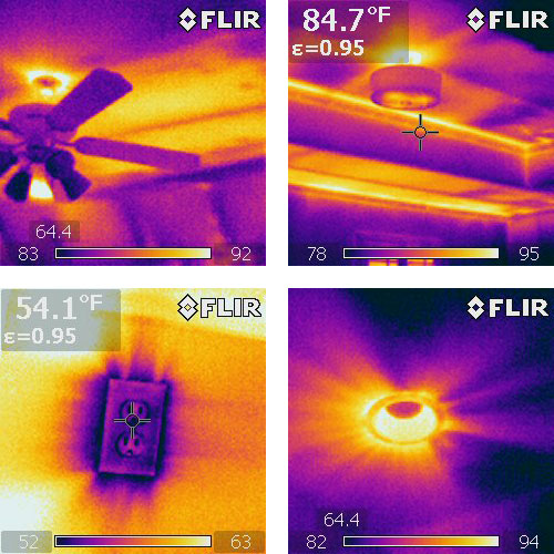 Infrared Images With A Blower Door
