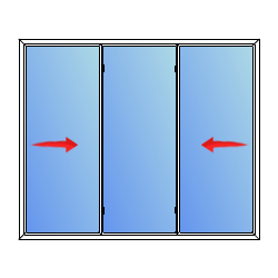 Three Light Slider Replacement Windows